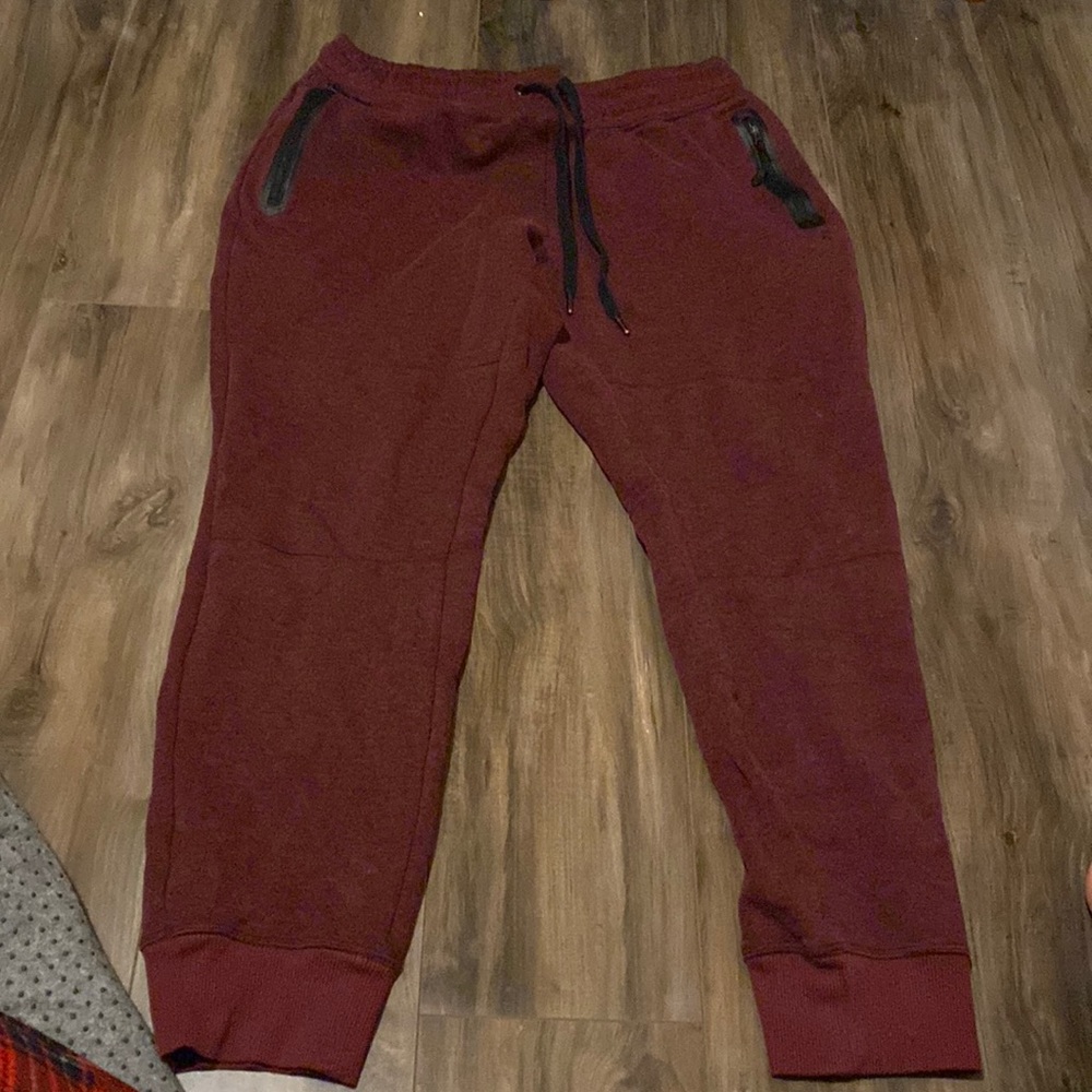 Burgundy men’s pants